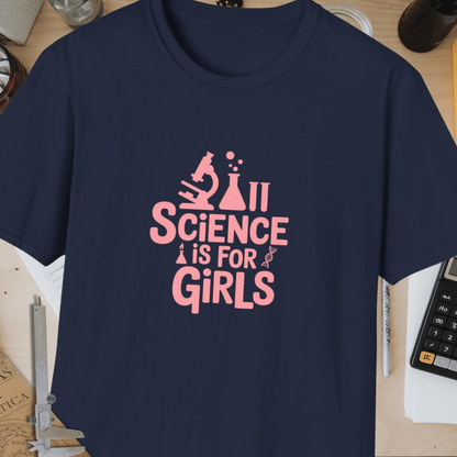 Science Is For Girls Unisex Softstyle T-Shirt