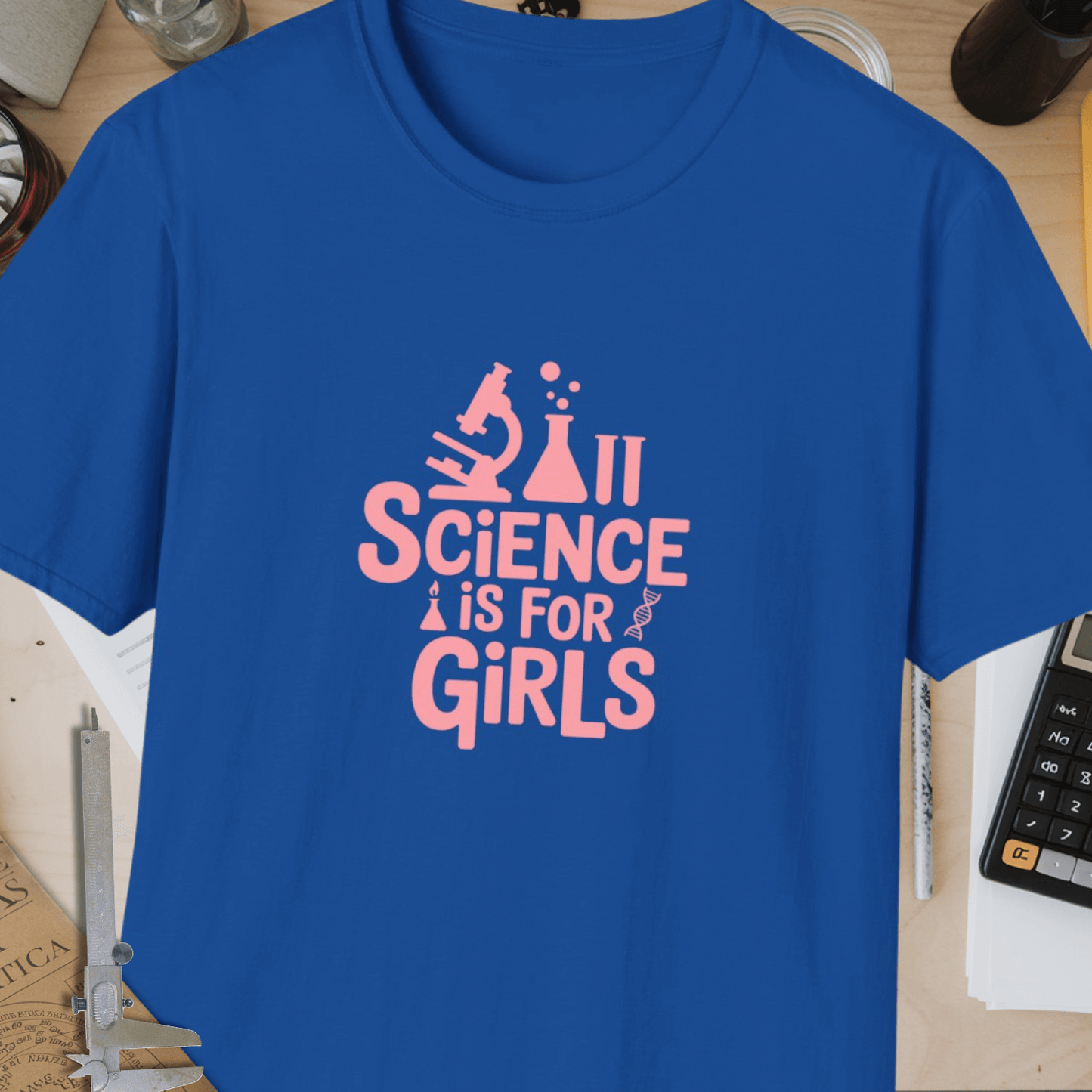 Science Is For Girls Unisex Softstyle T-Shirt