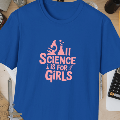 Science Is For Girls Unisex Softstyle T-Shirt