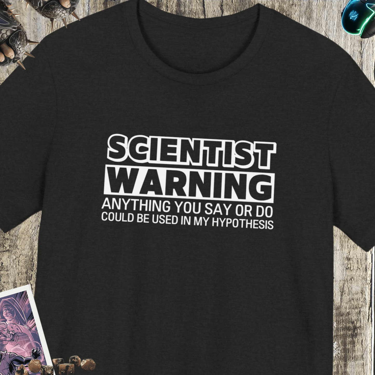 Scientist Warning Jersey Short Sleeve Tee