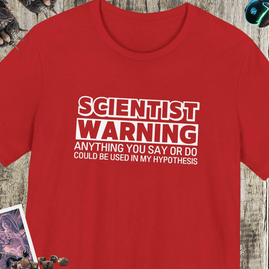 Scientist Warning Jersey Short Sleeve Tee