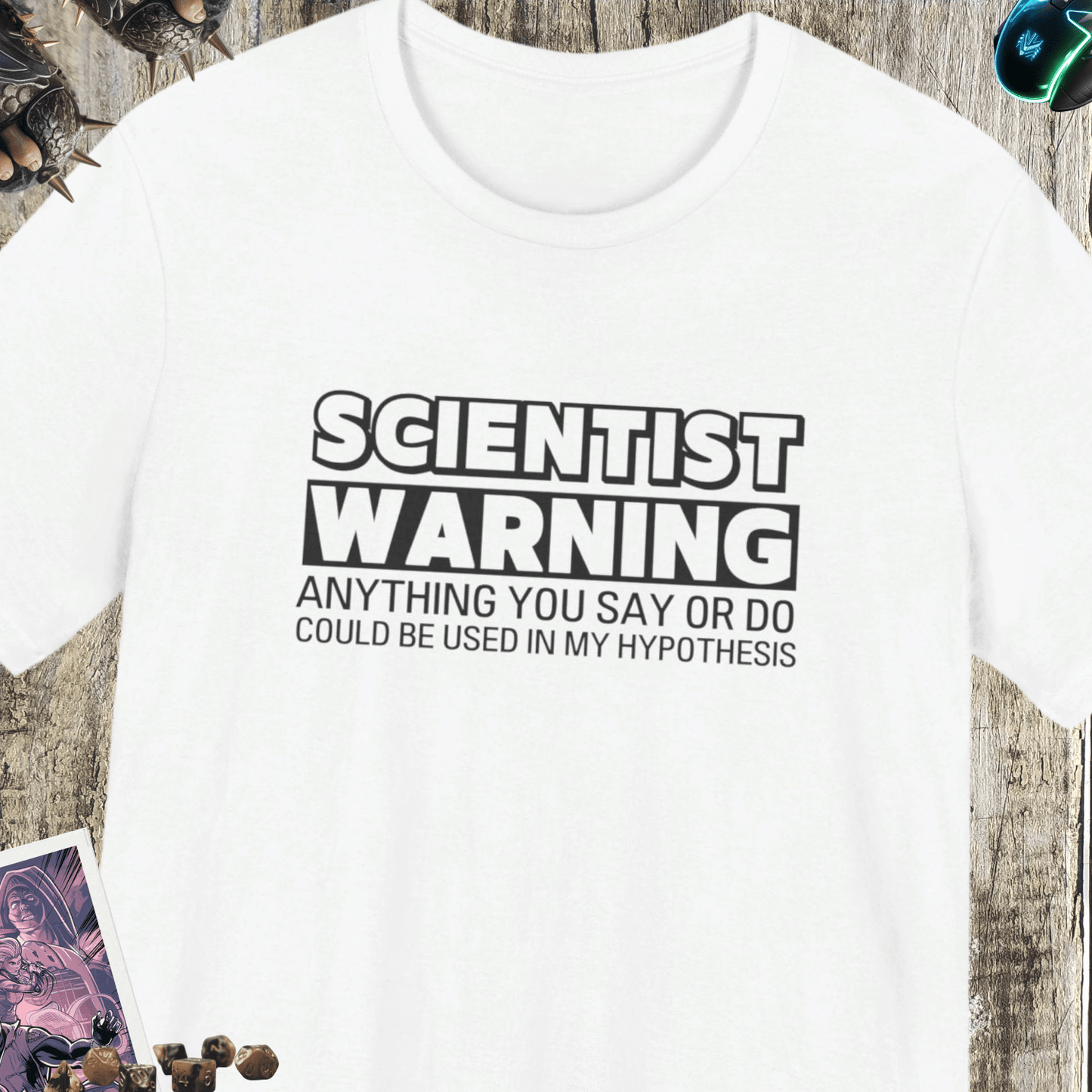 Scientist Warning Jersey Short Sleeve Tee