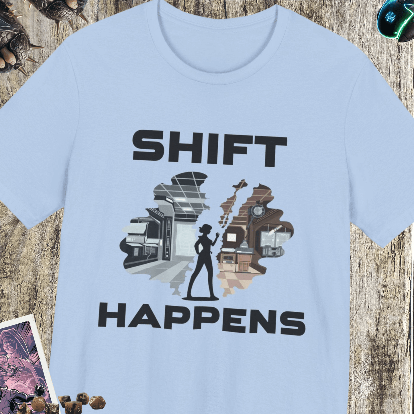 Shift Happens Jersey Short Sleeve Tee