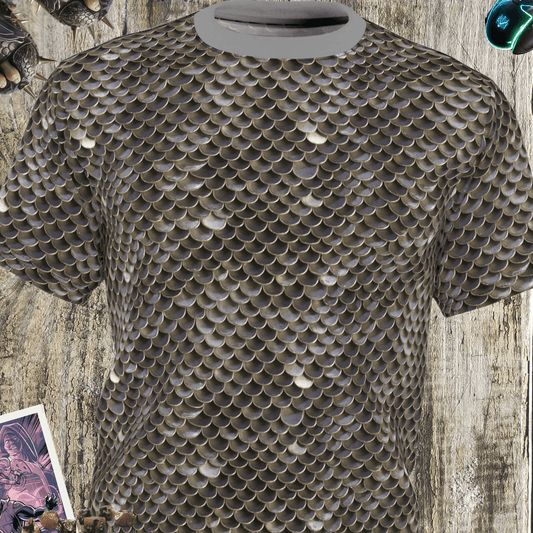 Snake Scale Pattern T‑Shirt