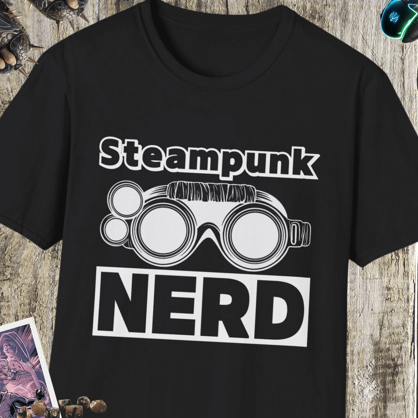 Steampunk Nerd Unisex Softstyle T-Shirt