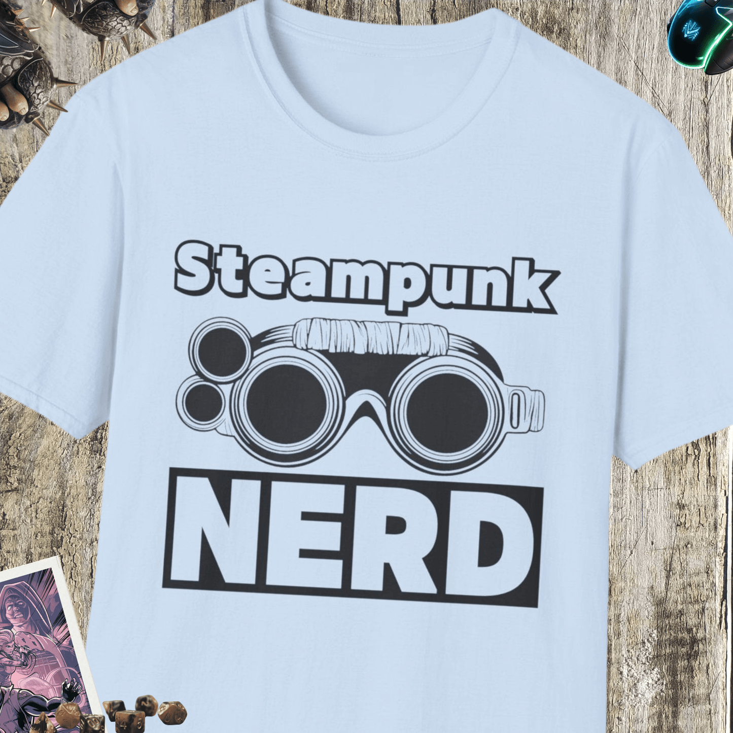 Steampunk Nerd Unisex Softstyle T-Shirt