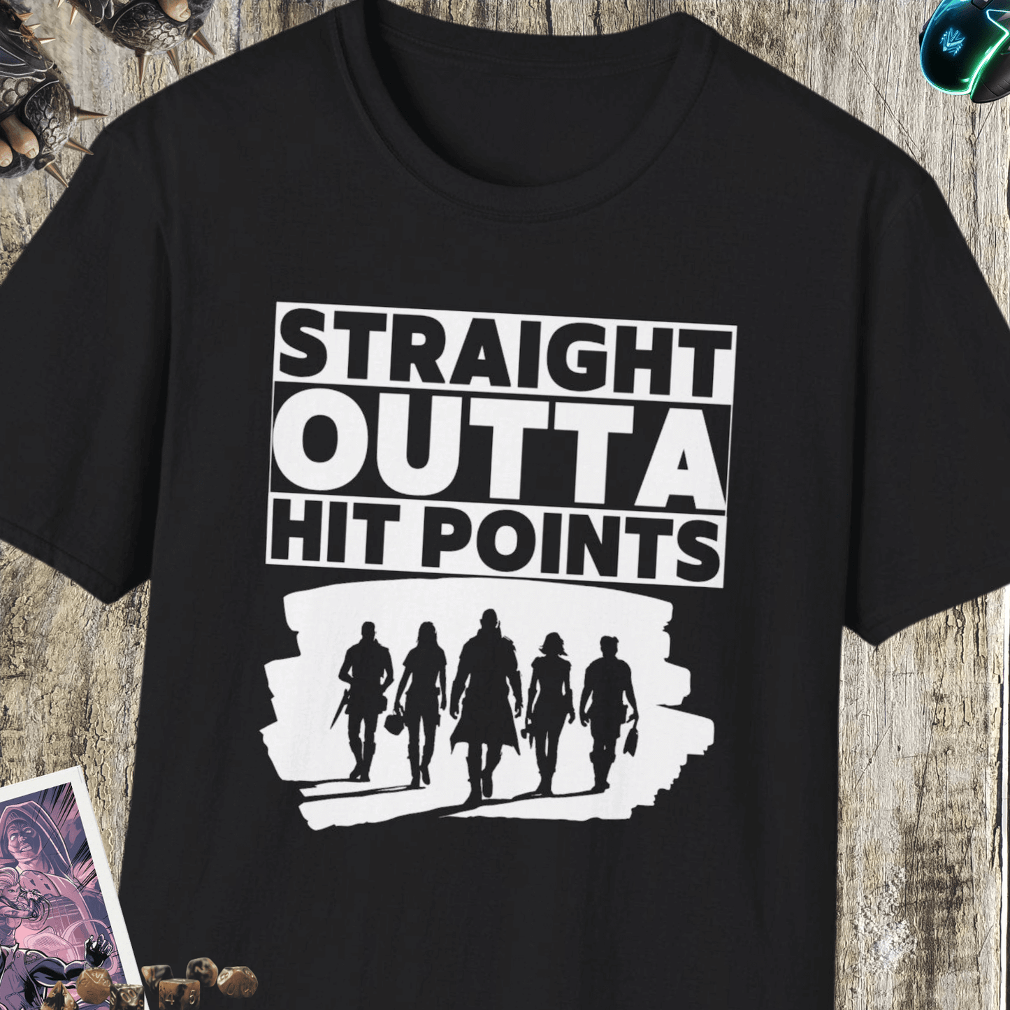 Straight Outta Hit Points Unisex Softstyle T-Shirt