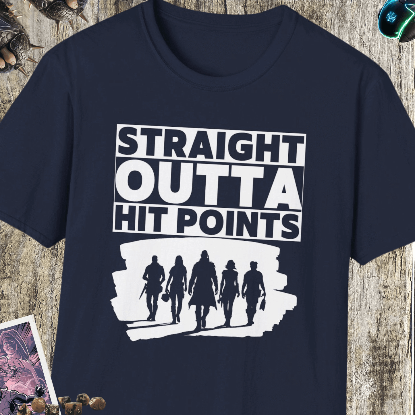 Straight Outta Hit Points Unisex Softstyle T-Shirt