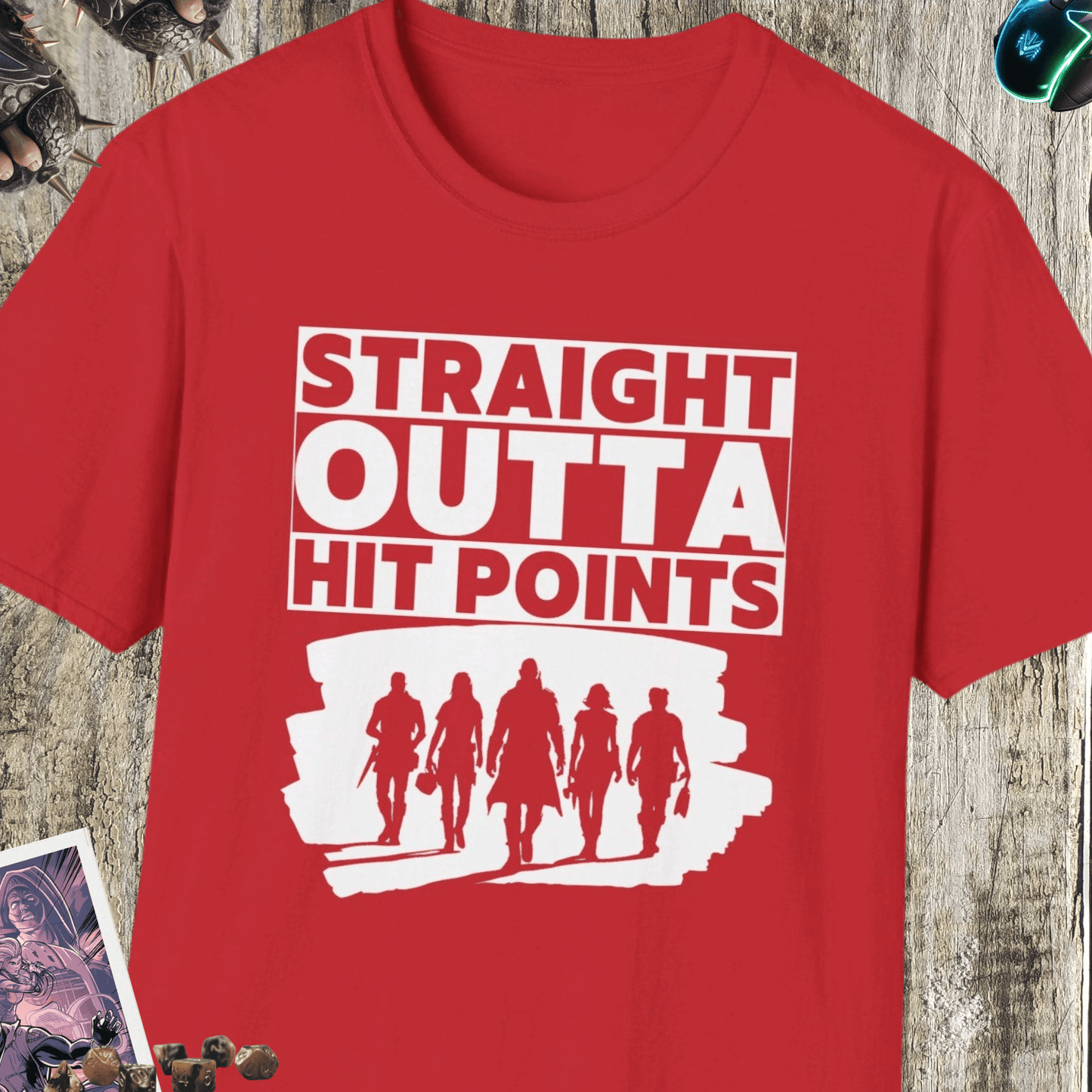 Straight Outta Hit Points Unisex Softstyle T-Shirt