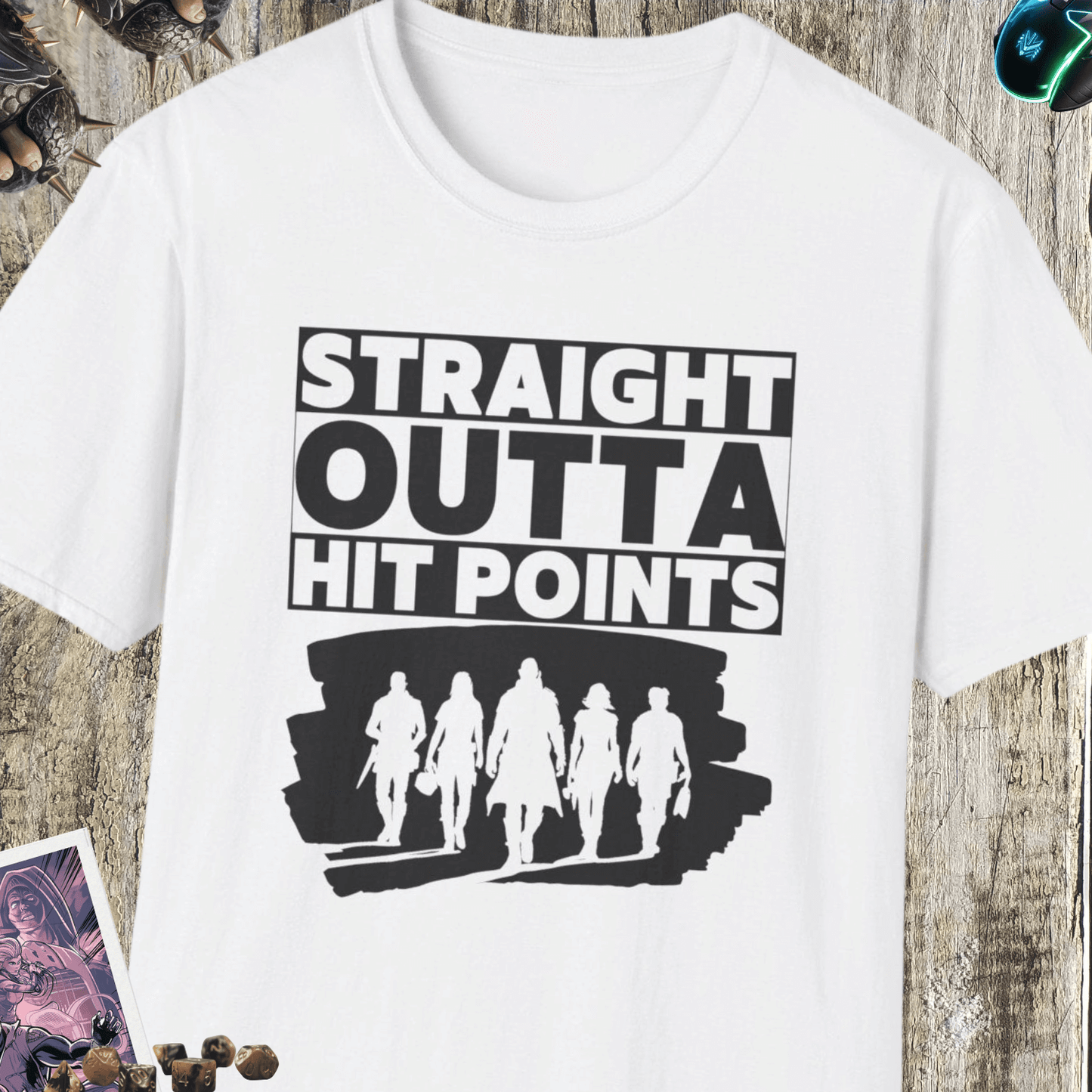 Straight Outta Hit Points Unisex Softstyle T-Shirt