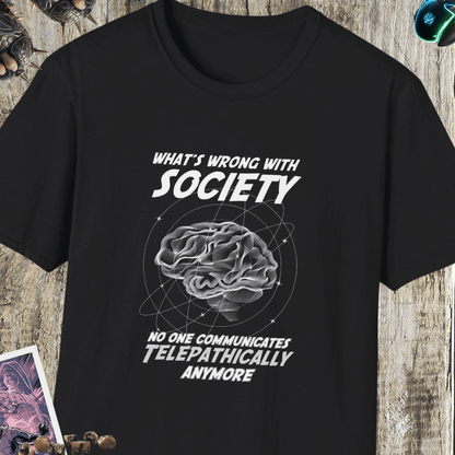 Telepathically Anymore Unisex Softstyle T-Shirt