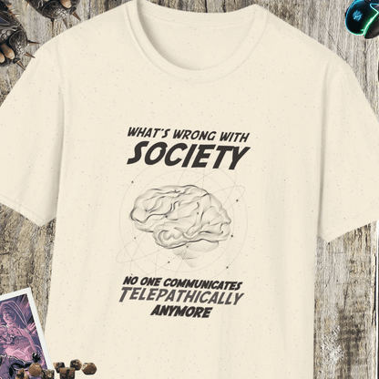 Telepathically Anymore Unisex Softstyle T-Shirt