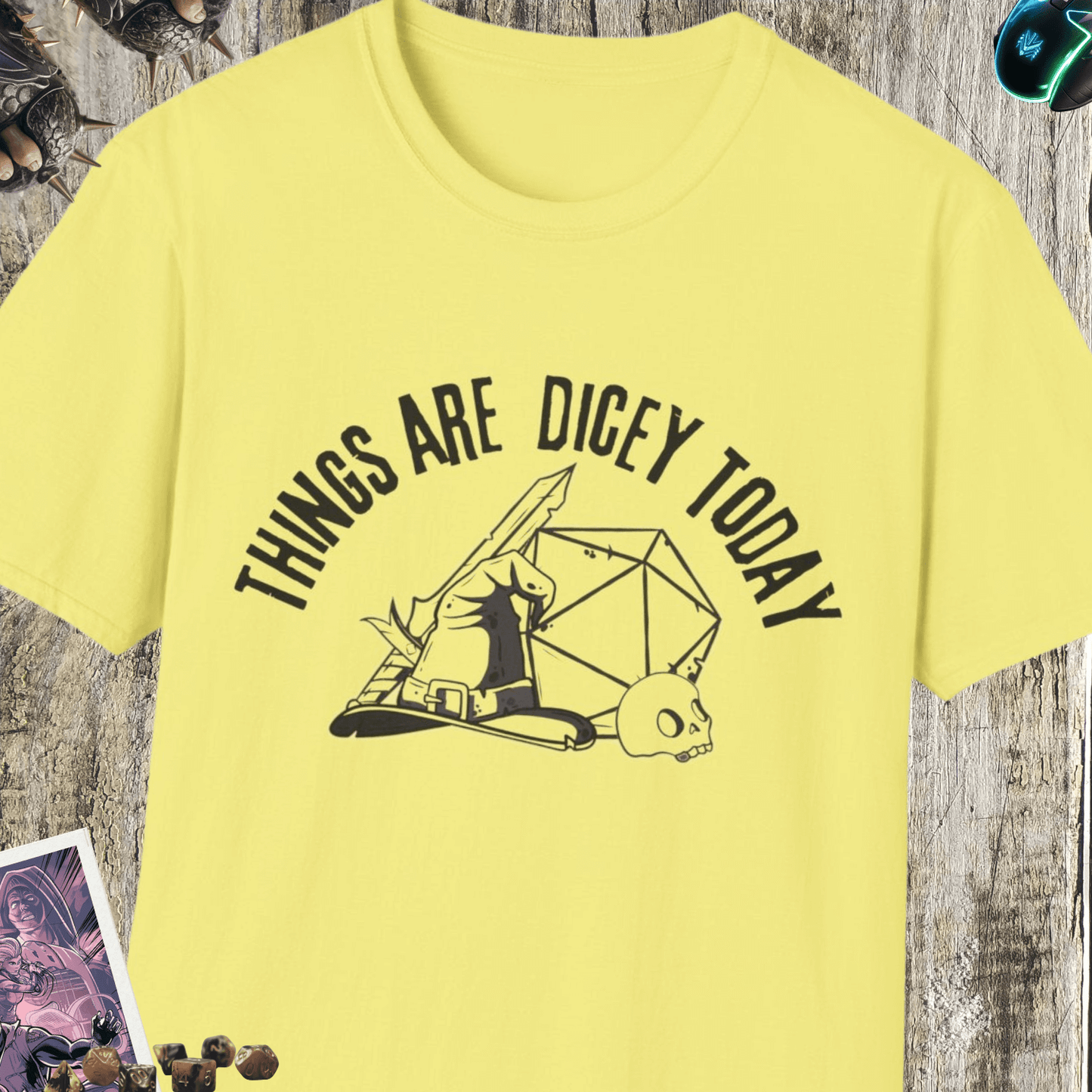 Things Are Dicey Today Unisex Softstyle T-Shirt