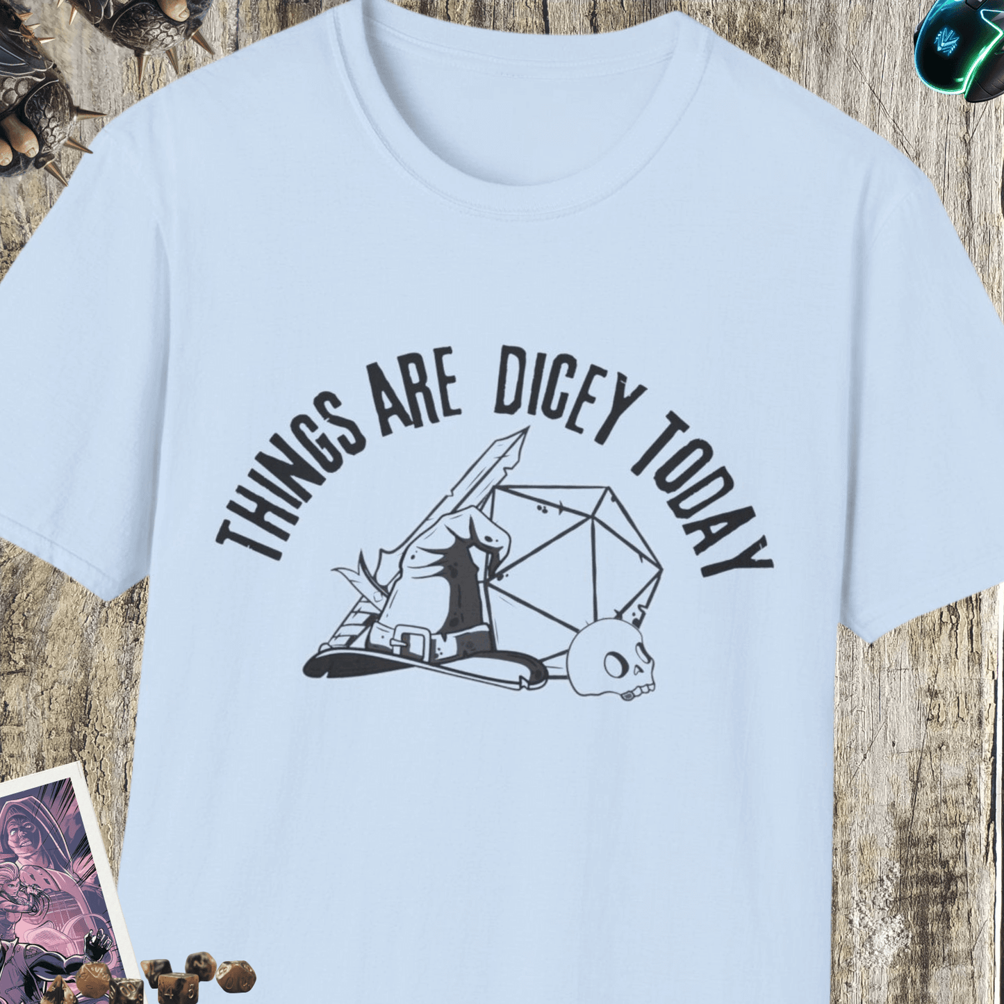 Things Are Dicey Today Unisex Softstyle T-Shirt