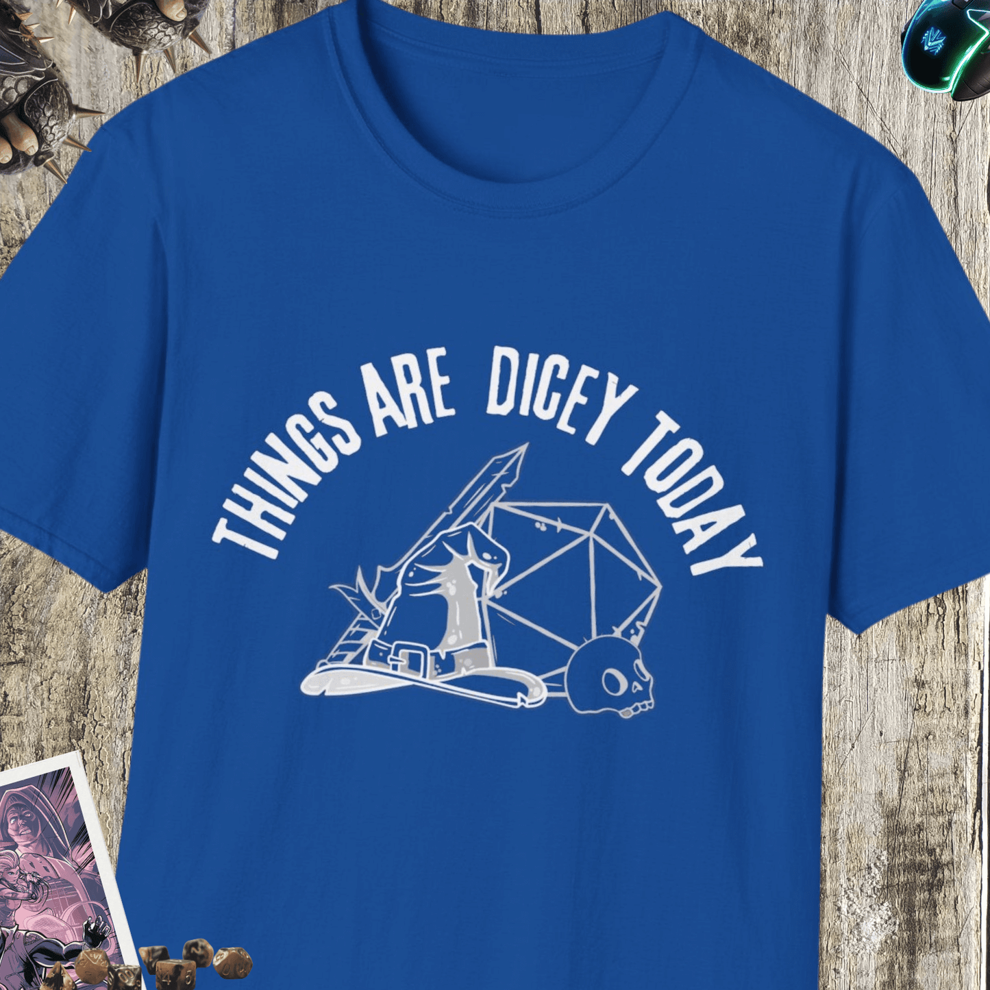 Things Are Dicey Today Unisex Softstyle T-Shirt