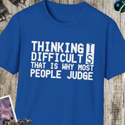 Thinking Is Difficult Unisex Softstyle T-Shirt