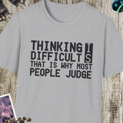 Thinking Is Difficult Unisex Softstyle T-Shirt