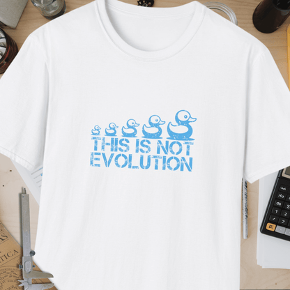 This Is Not Evolution Unisex Softstyle T-Shirt