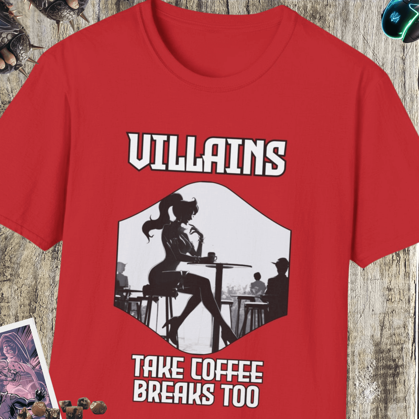 Villains Coffee Unisex Softstyle T-Shirt