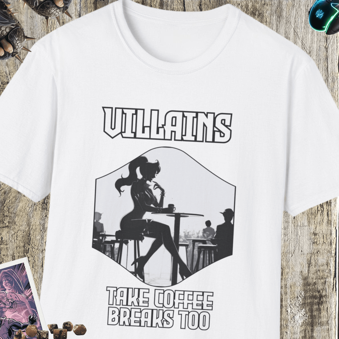 Villains Coffee Unisex Softstyle T-Shirt