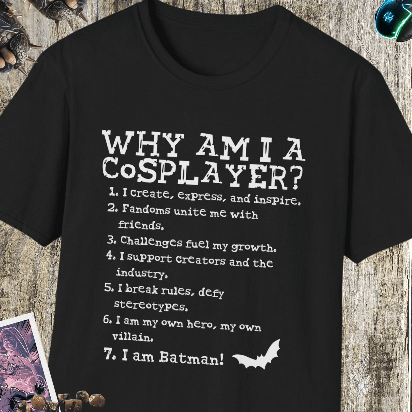 Why Am I A Cosplayer Unisex Softstyle T-Shirt