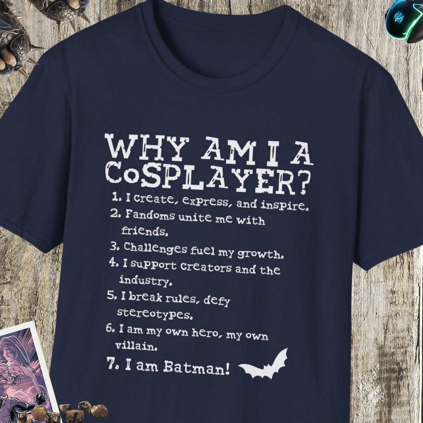 Why Am I A Cosplayer Unisex Softstyle T-Shirt