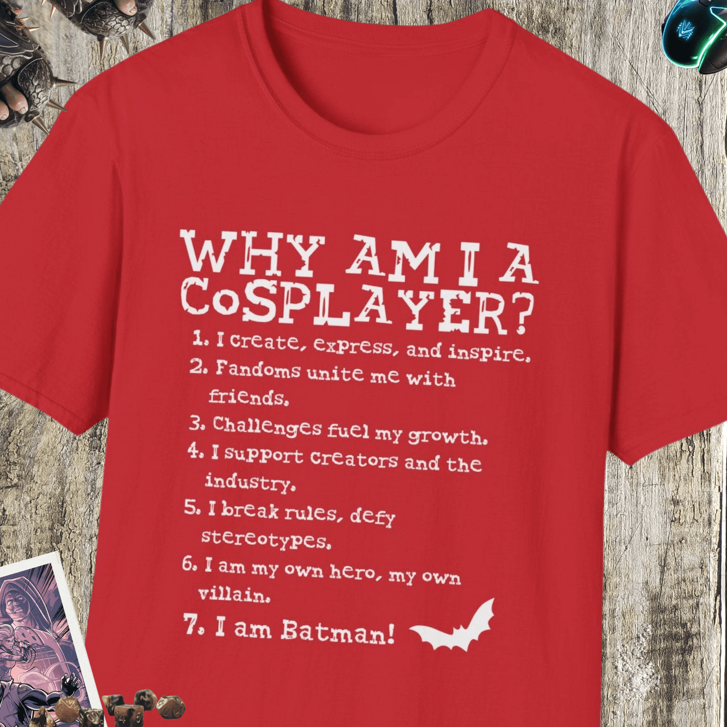 Why Am I A Cosplayer Unisex Softstyle T-Shirt