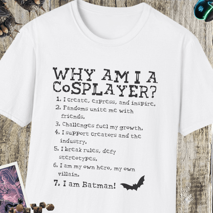 Why Am I A Cosplayer Unisex Softstyle T-Shirt