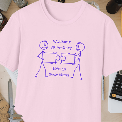 Without Geometry, Life is Pointless Unisex Softstyle T-Shirt