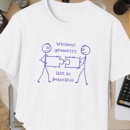 Without Geometry, Life is Pointless Unisex Softstyle T-Shirt